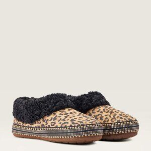 Brand New Ariat Womens Melody Slippers Medium 7.5 - 8 Leopard Print #2827-210